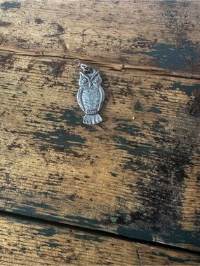 Pewter Owl Pendant Charm